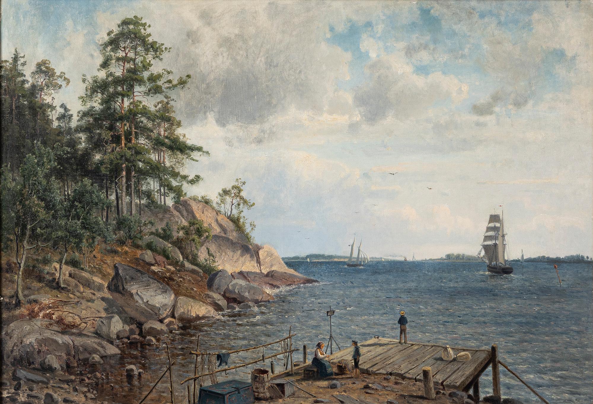 Harald Torsslow, On the pier.