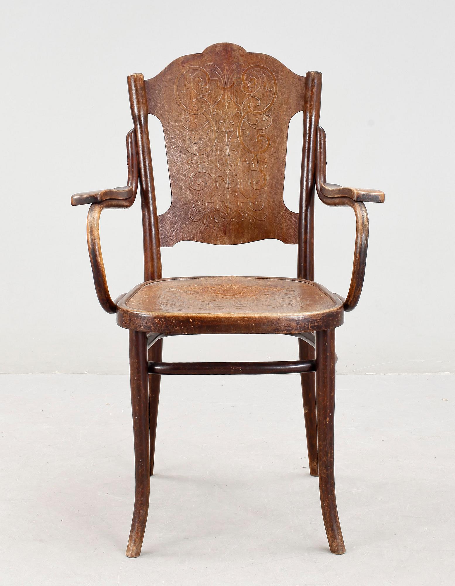 KARMSTOL, Thonet, tidigt 1900-tal.