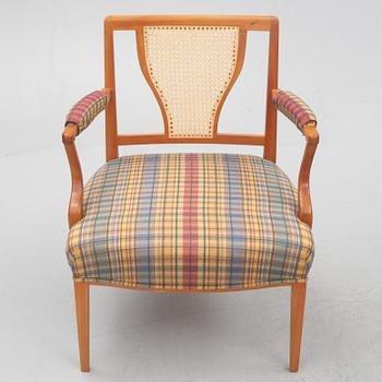 Josef Frank, a pair model 969 armchairs, Svenskt Tenn, post 1985.