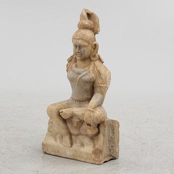 An Indian stone sculpture, 20th century.