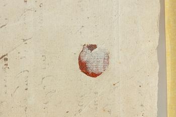 Dokument signerat av Bernadotte.