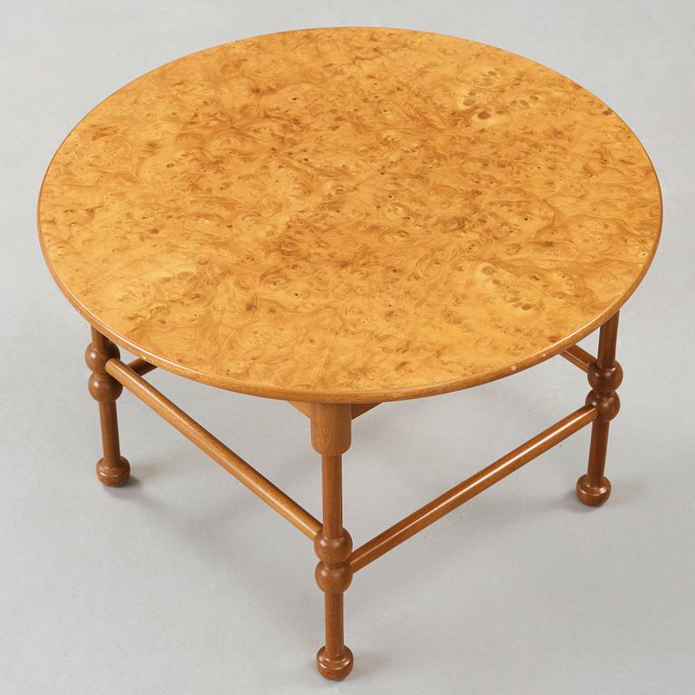 Josef Frank, a mahogany and burrwood side table, Svenskt Tenn, model 1028.