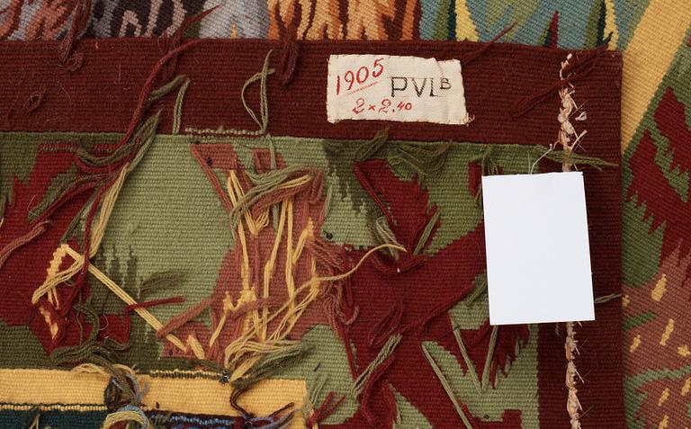 TAPESTRY. Tapestry weave (gobelängteknik). 195 x 232 cm. Signed perrot -46 R d B.