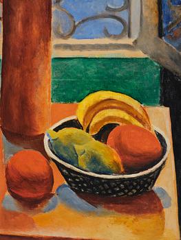 Moïse Kisling, Nature morte à la coupe de fruits (Still life with bowl of fruits).