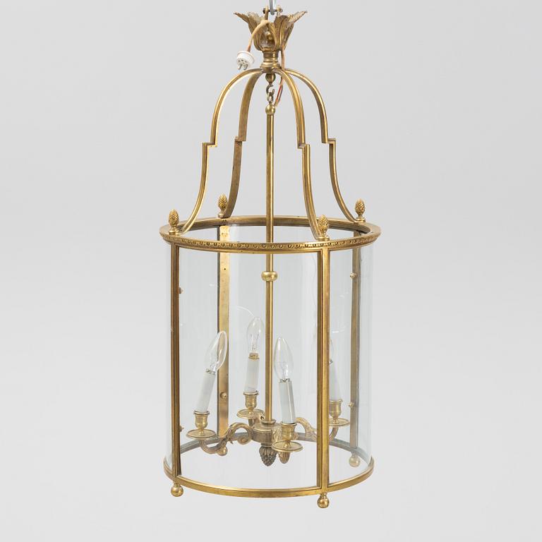 A brass lantern, second half of the 19th Century.
