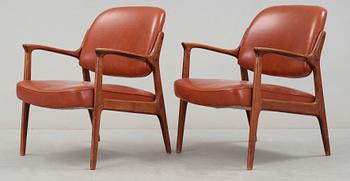 KARMSTOLAR, ett par, "Domus", Inge Andersson för Bröderna Andersson, 1960-tal.