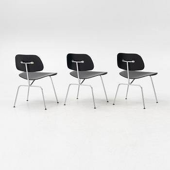 Charles & Ray Eames, three DCM chairs from Vitra.