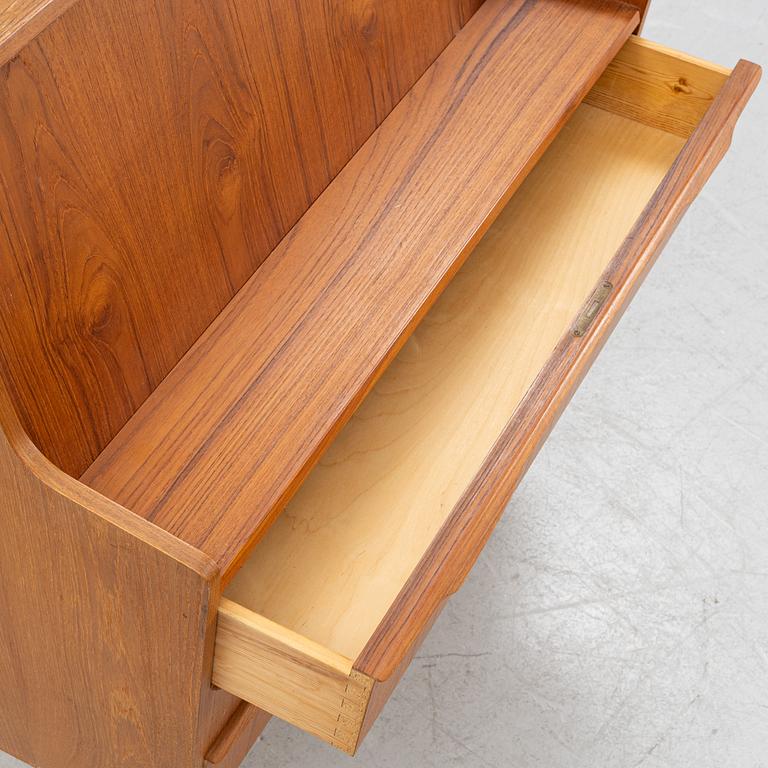 A teak writing desk, 1950-60s.