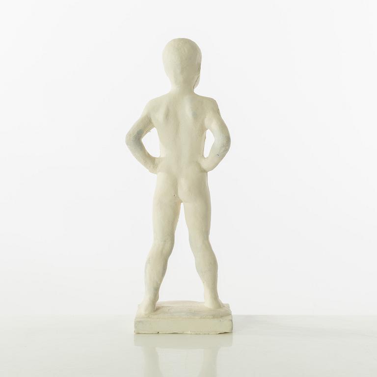 Gudmar Olovson, sculpture. Plaster. Signed. Height 22 cm, length 8 cm.