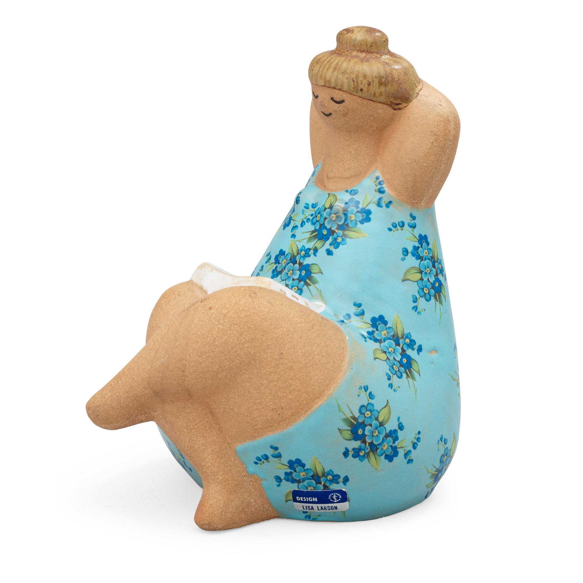 A Lisa Larson stoneware figure, 'Emma', Gustavsberg. - Bukowskis