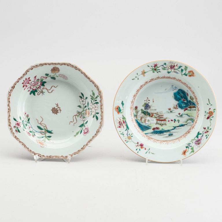 TALLRIKAR 2 st samt MUGG Kina 17-1800-tal porslin.