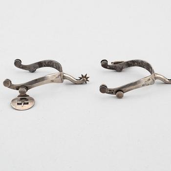 Stirrups, a pair, silver, Johan Ekholm Stockholm, 1804.