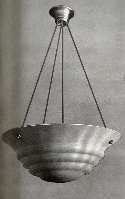 Edward Hald, a ceiling lamp model "HD 625", Orrefors & Nordiska Kompaniet, 1930s.