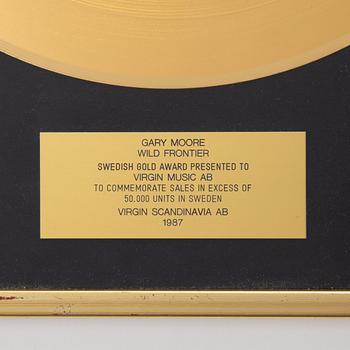 Guldskiva, "Gary Moore - Wild Frontier", Virgin Scandinavia, 1987.