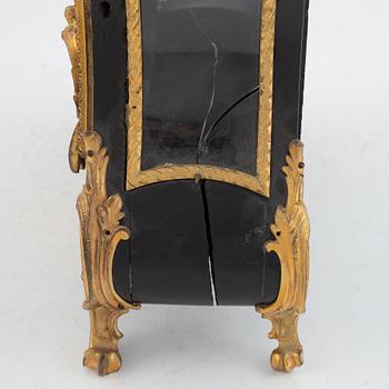 A Swedish rococo-style striking bracket clock, later part 19th century.