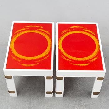 Bra Bohag AB, 'Konsul', a pair of tables, 1960s-1970s.