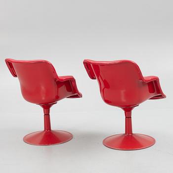 Yrjö Kukkapuro, three "Saturnus" armchairs, Haimi, Finland, 1970's.