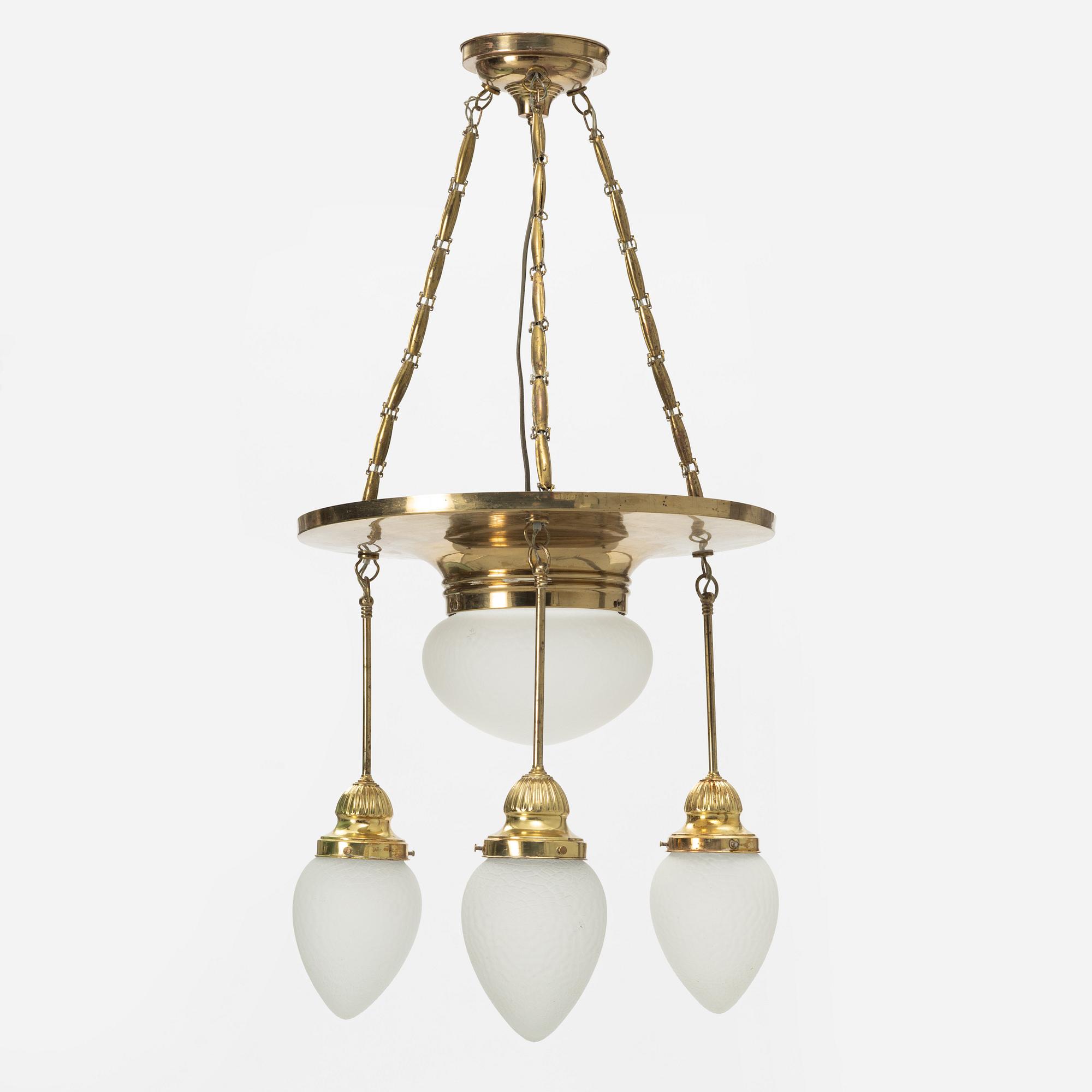 Taklampa, jugend, tidigt 1900-tal.