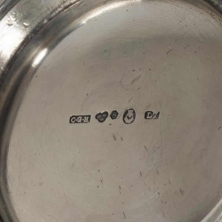 C.G. Hallberg, Coffee service, 3 pieces, silver, Stockholm 1913.