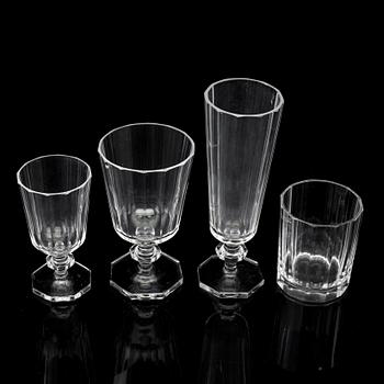 ELIS BERGH, glasservis, 40 delar, glas, "Karlberg", Kosta.