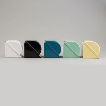 A set of six plastic paperholders from Prodotti CM Torino mod Candia, Italy, 1960's.