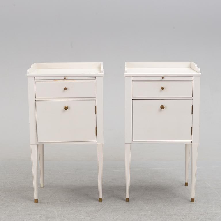 A pair of 'Västa Ny' bedside tables, Ikea, late 1990s.