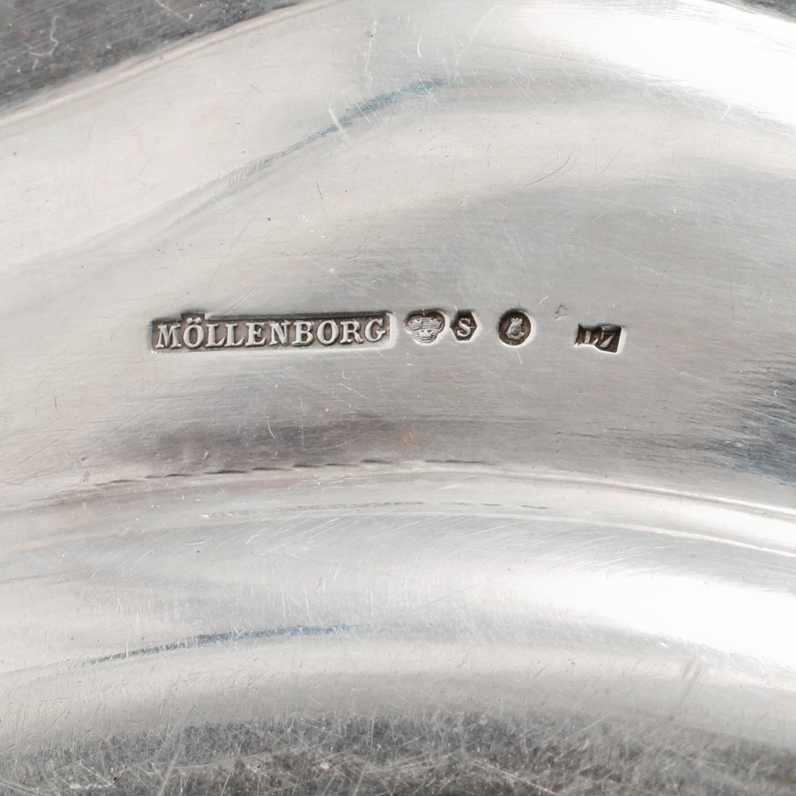 FAT, silver, Möllenborg, Stockholm, 1913. Vikt 395 g.
