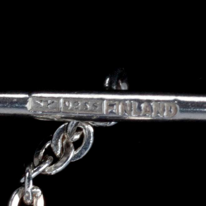 ARMSMYCKE, silver, Elis Kauppi, Kupittaan Kulta, Åbo, 1960-tal.