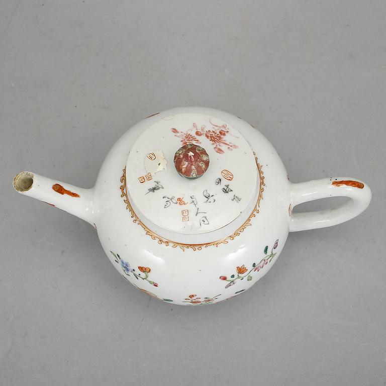 TEKANNA, kompaniporslin, Kina, Qianlong 1700-tal.
