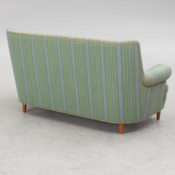 Carl Malmsten, sofa, "Hemmakväll", OH Sjögren, late 20th century.