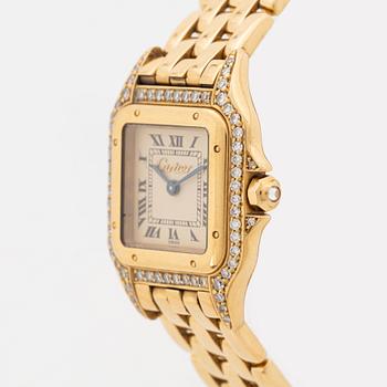 Cartier, Panthere, wristwatch, 21,5 x 21,5 (30) mm.