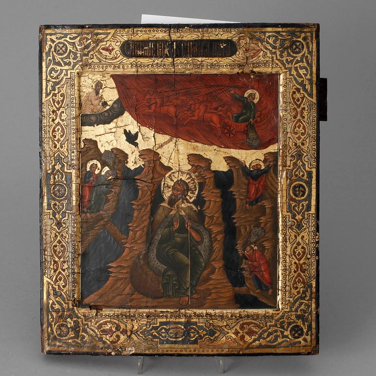 IKON, tempera på pannå, Ryssland, sannolikt omkr år 1800.