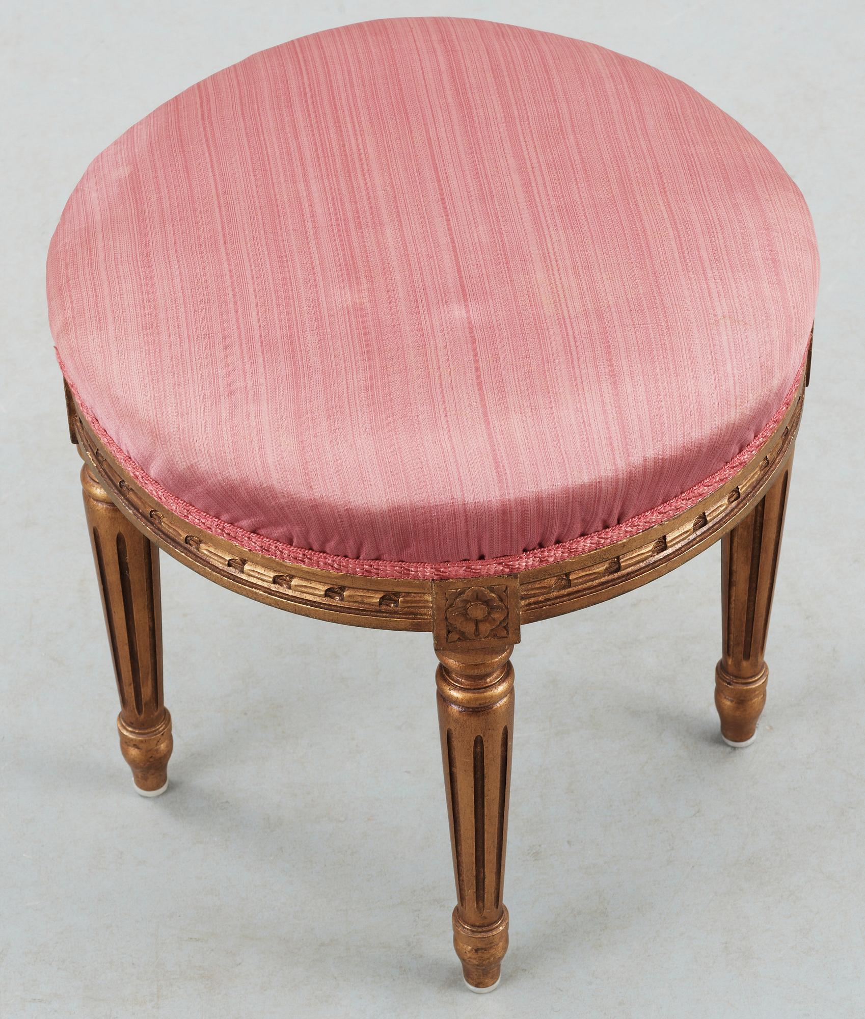 TABURETT, gustaviansk stil, 1900-talets andra hälft.