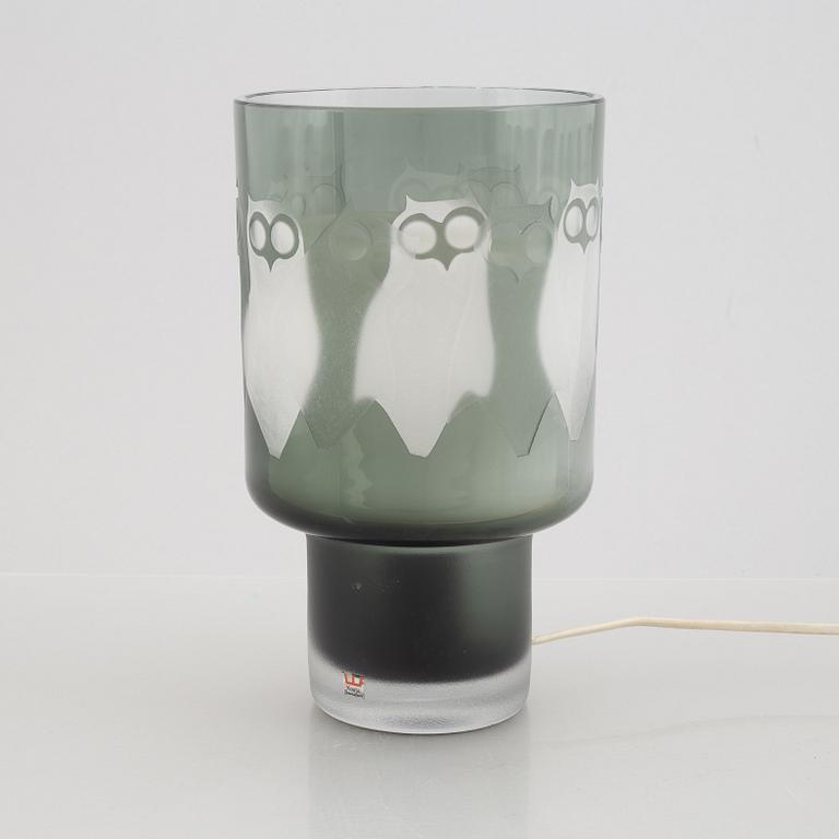 Hans Ove Sandberg, a glass table lamp, Kosta, Sweden,.