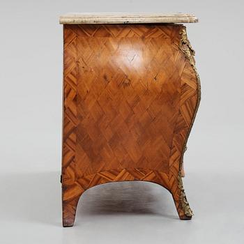 A Swedish Rococo 18th century commode presumably by Christian Linning, master 1744-1779.