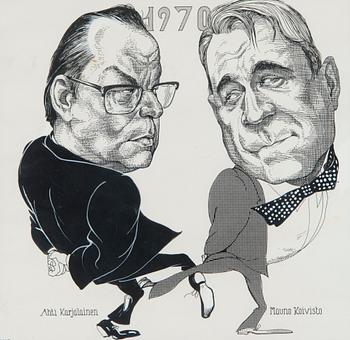 Georg Engeström, Mauno Koivisto & Ahti Karjalainen 1970.