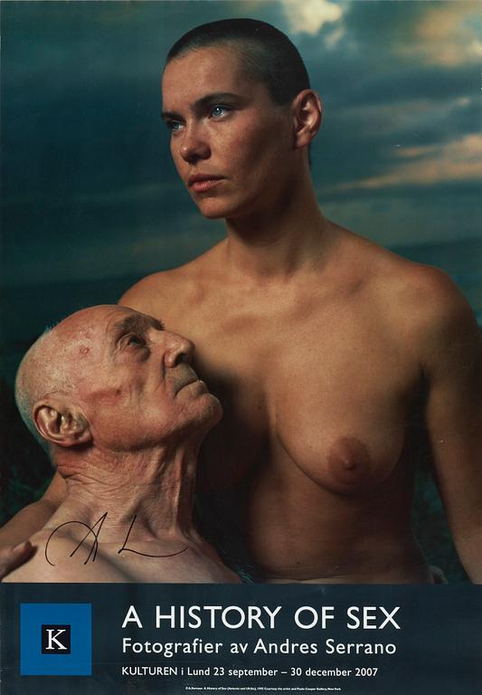 Andres Serrano, Poster "A History of sex".