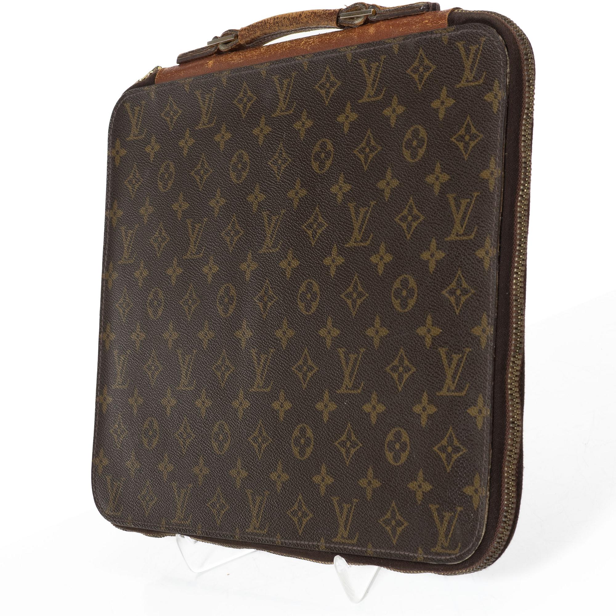 Louis Vuitton, a document holder and a note pad holder, 1985-87.