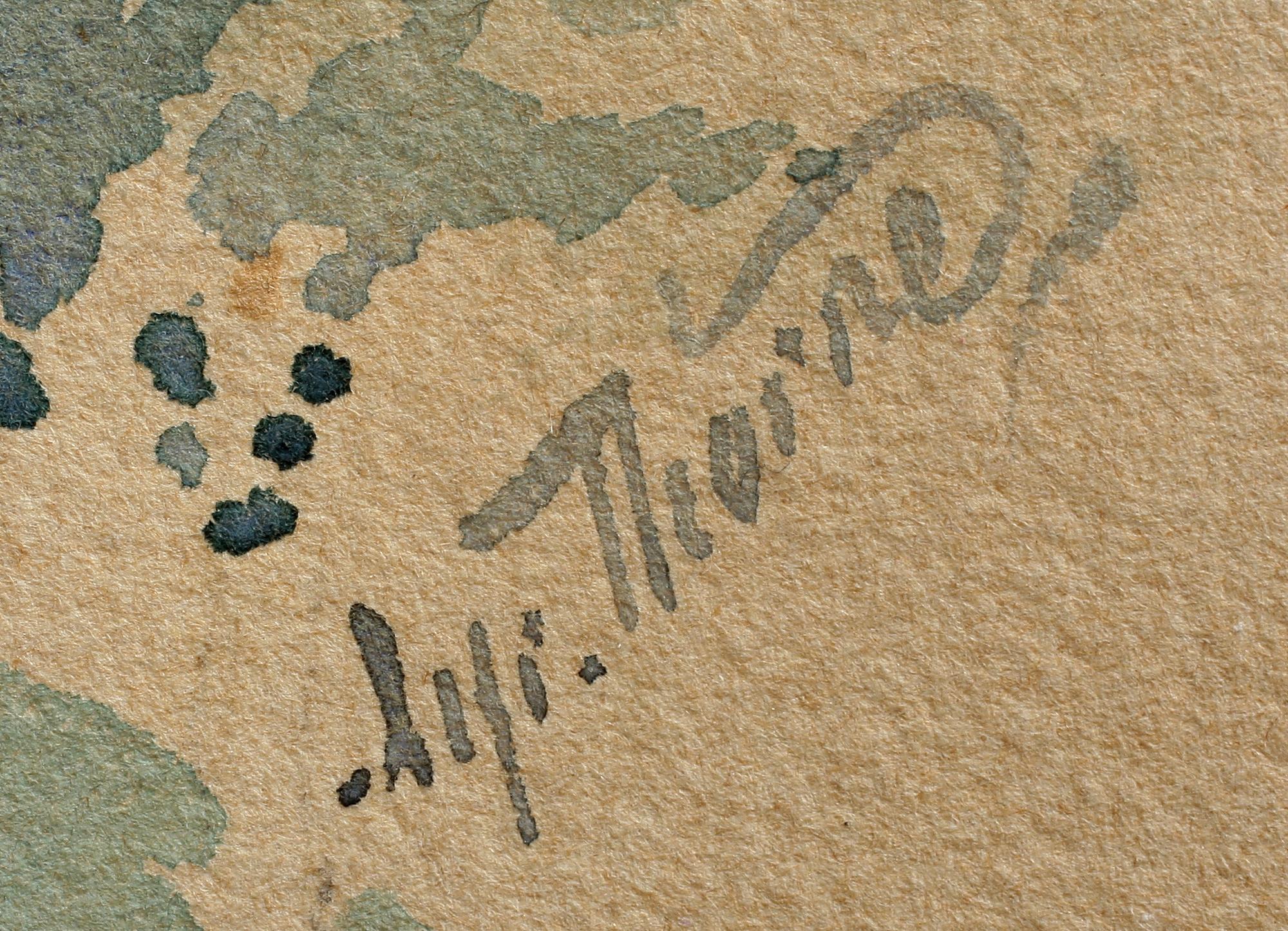 ALFRED THÖRNE, akvarell, sign.