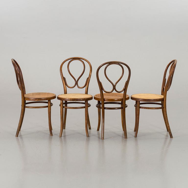 FOUR THONET CHAIRS.