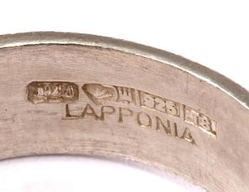 RING, sterlingsilver, Björn Weckström, Lapponia, Finland. 1996. Vikt 8 g.