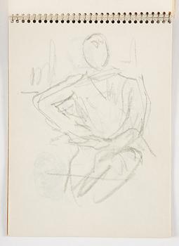 Lotte Laserstein, 4 skissböcker med blyertsteckningar.