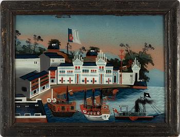 Glasmålning, Kina, 1900-tal.