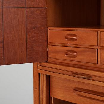 David Rosén, a mahogany and teak cabinet, for Stockholm's Association of Crafts, signed and dated 1959.