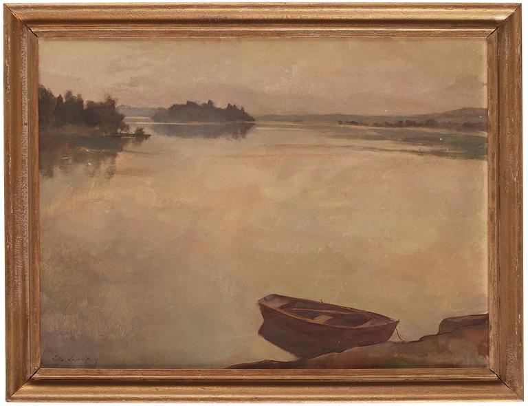 Lotte Laserstein, Skymning över sjö.