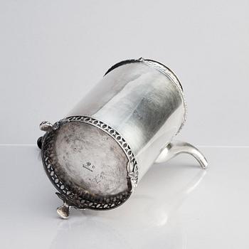 A Swedish silver coffee-pot, mark of Stephan Westerstråhle, Stockholm 1797.