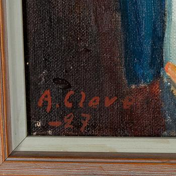 AGNES CLEVE, olja på duk, signerad och daterad -27.