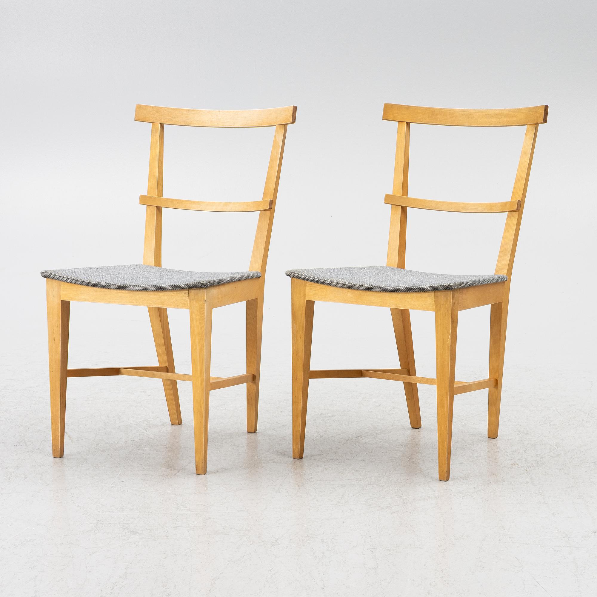 Nirvan Richter, a pair of chairs, Norrgavel.
