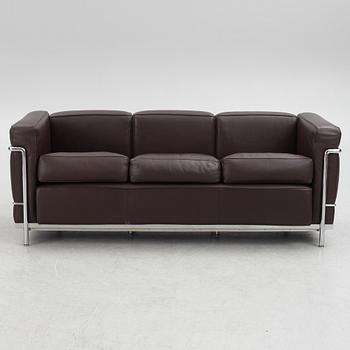 Pierre Jeanneret, Charlotte Perriand & Le Corbusier, a 'LC 2' sofa, Cassina, Italy.