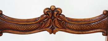 KARMSTOLAR, ett par, senempire, 1800-talets mitt.